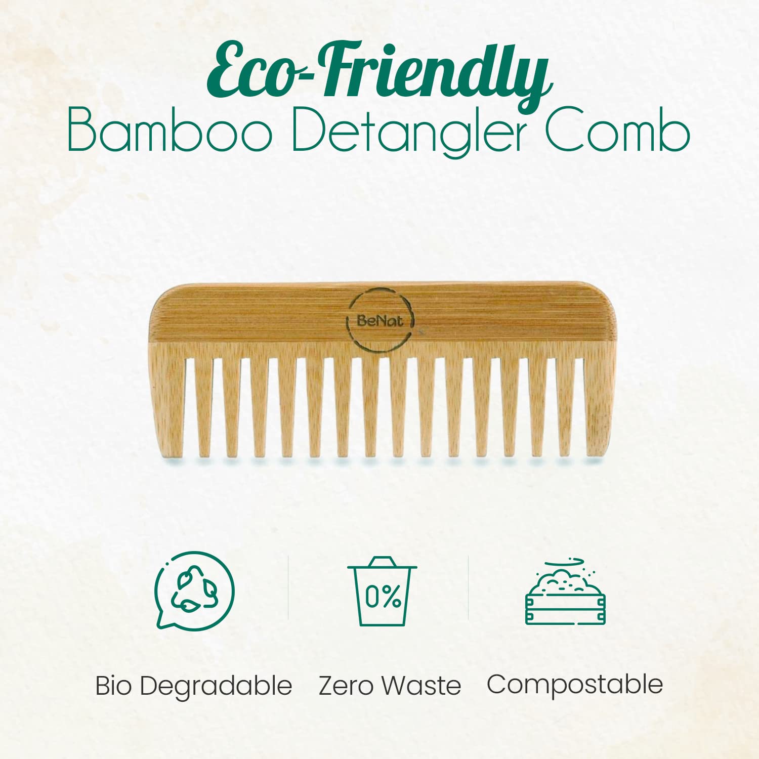 All - Natural Bamboo Hair Comb - Hair Taxi Online Barber and Beauty Supply Store