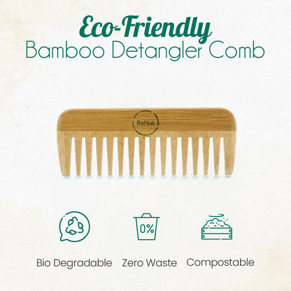 All - Natural Bamboo Hair Comb - Hair Taxi Online Barber and Beauty Supply Store