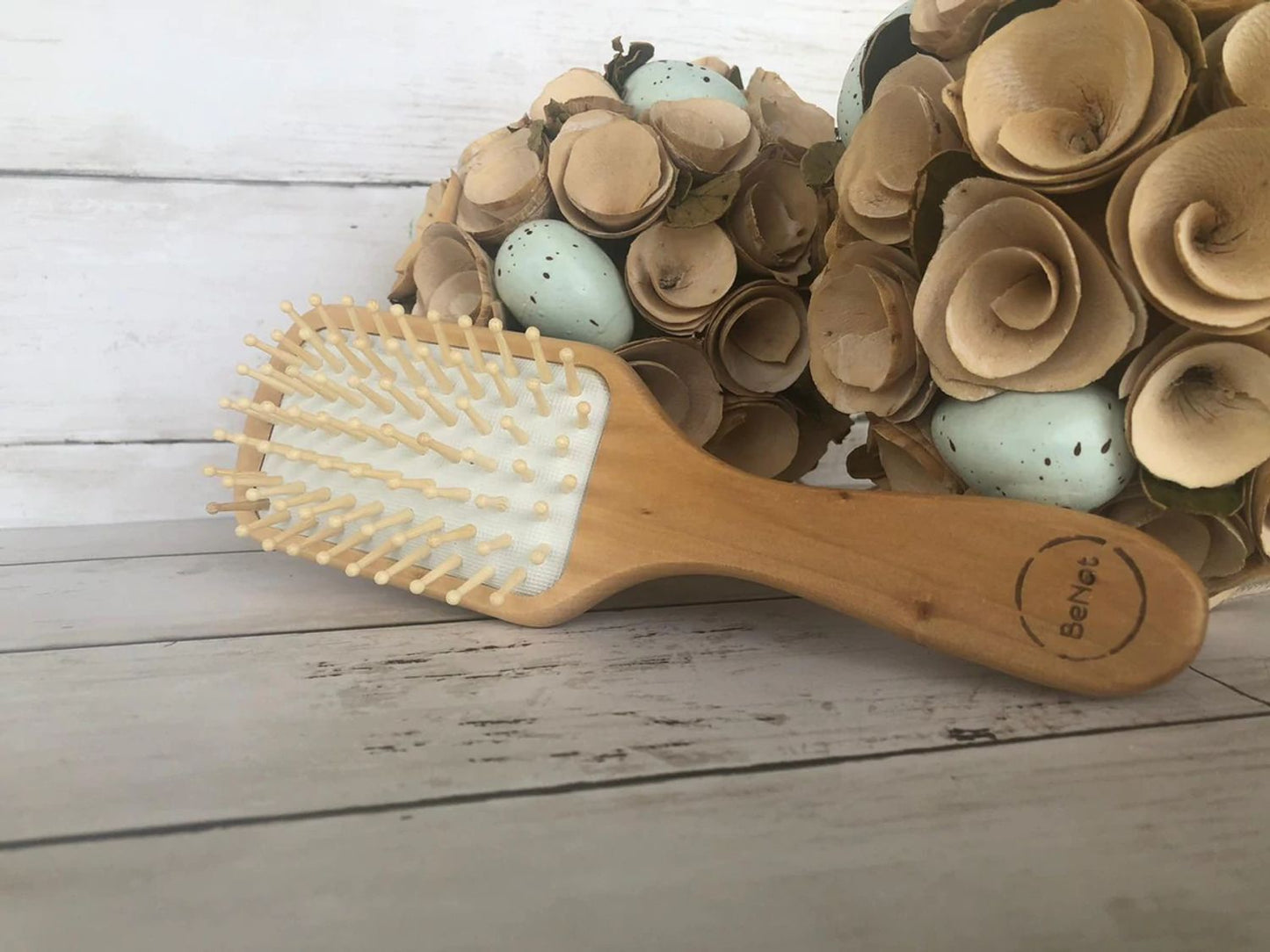 Natural Wooden Detangling Hair Brush - Hair Taxi Online Barber and Beauty Supply Store