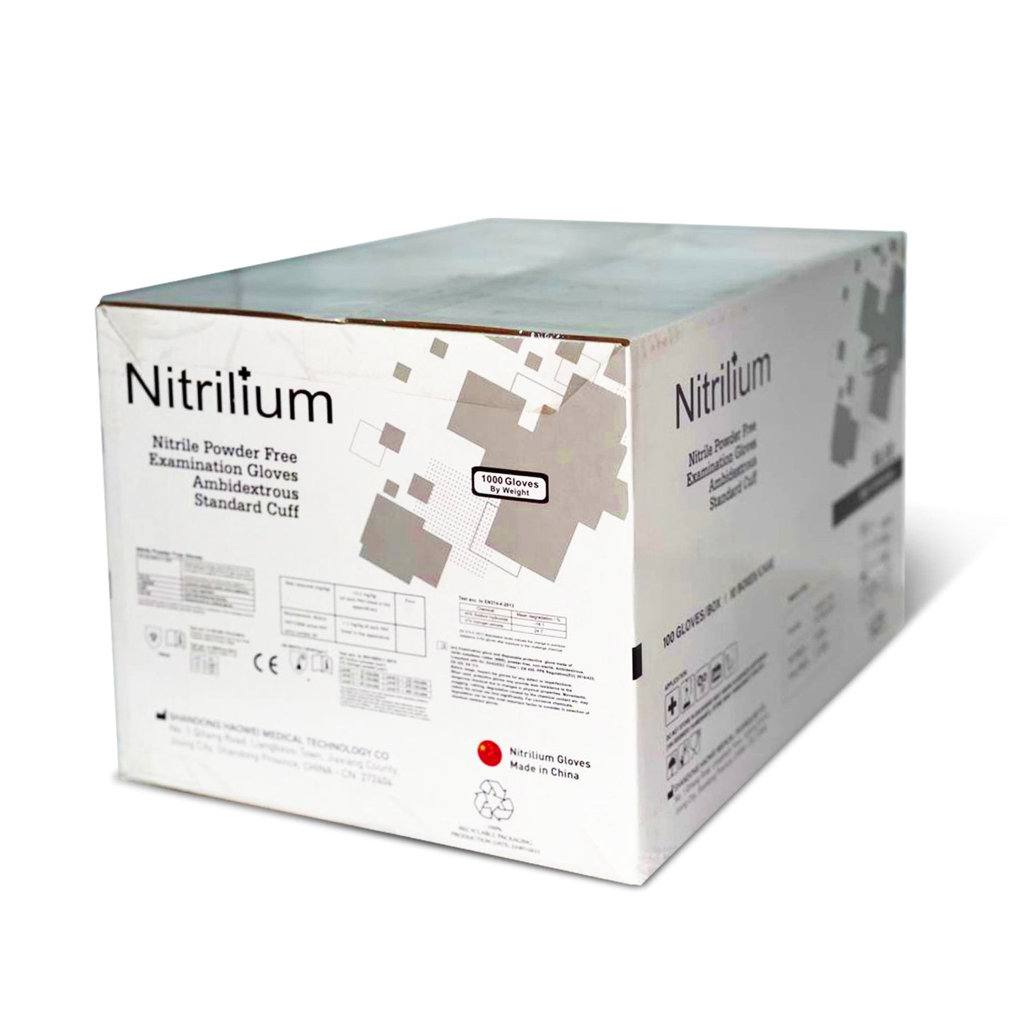 Nitrile Gloves - 1 Box (100% Pure Non Blend Nitrile Patient Examination Gloves/ FDA 510(K), 4Mil - Nitrilium) - Hair Taxi Online Barber and Beauty Supply Store