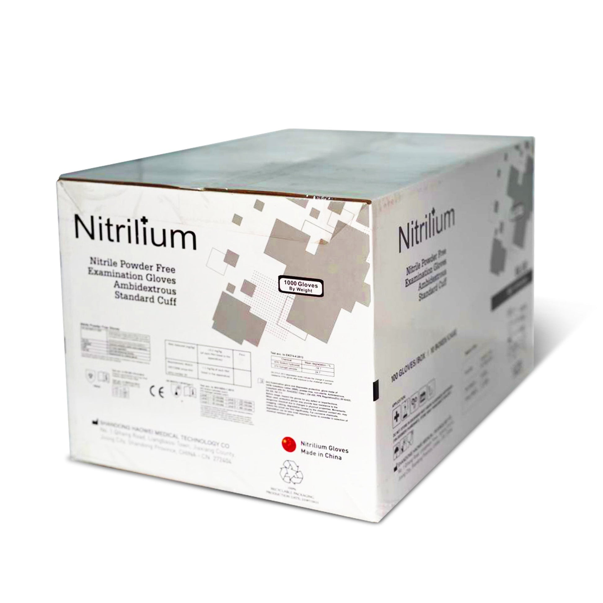 Nitrile Gloves - 1 Box (100% Pure Non Blend Nitrile Patient Examination Gloves/ FDA 510(K), 4Mil - Nitrilium) - Hair Taxi Online Barber and Beauty Supply Store