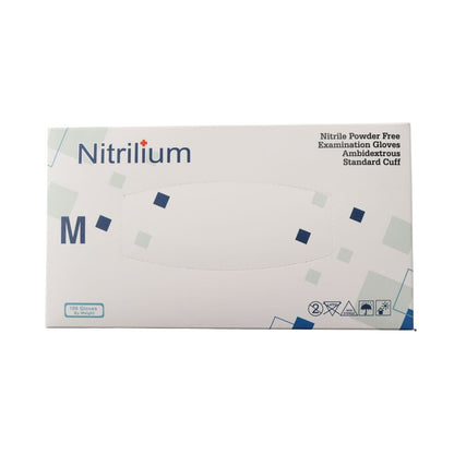 Nitrile Gloves - 1 Box (100% Pure Non Blend Nitrile Patient Examination Gloves/ FDA 510(K), 4Mil - Nitrilium) - Hair Taxi Online Barber and Beauty Supply Store